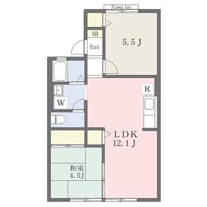 MISTRAL神戸西(2LDK/1階)の間取り写真