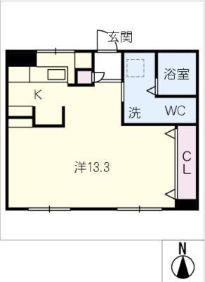 SHAFT.BLD(ワンルーム/3階)の間取り写真