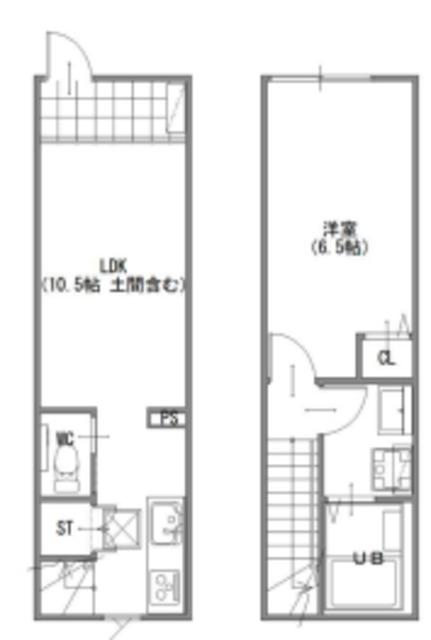 MOK-TERRACE HACHIOUJI(1LDK/1階)の間取り写真