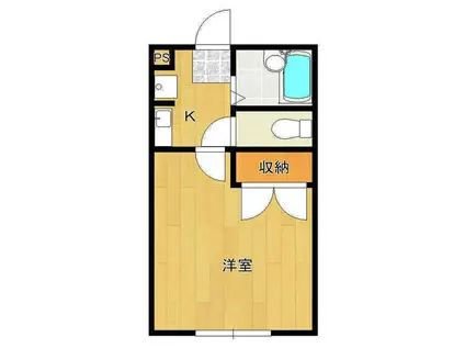 メゾンラピスII(1K/3階)の間取り写真