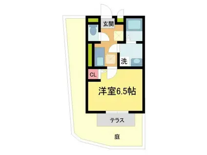 ヴェルドミール栄根(1K/1階)の間取り写真