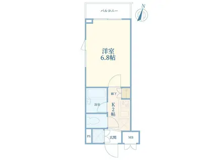 ルーブル大崎弐番館(1K/3階)の間取り写真