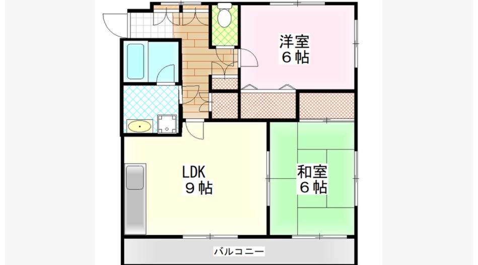 シークレフ(2LDK/1階)の間取り写真