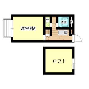 ラミアカーサ(1K/2階)の間取り写真