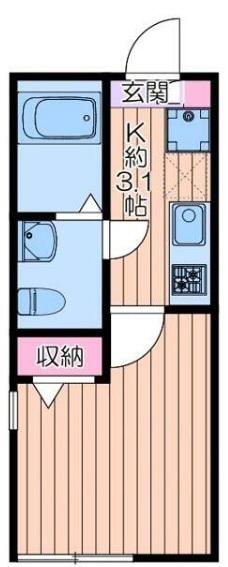 千住GRAYISHWOOD(1K/3階)の間取り写真