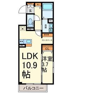 RAFFINE TOKIWA(1LDK/2階)の間取り写真