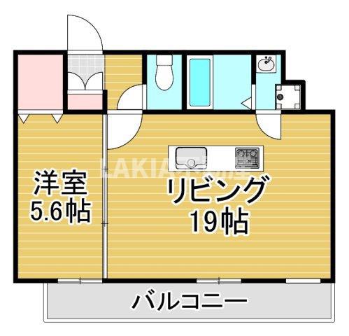 WOB京橋(1LDK/11階)の間取り写真
