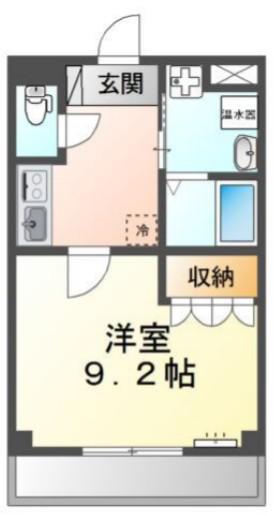 RESIDENCES淵野辺(1K/2階)の間取り写真