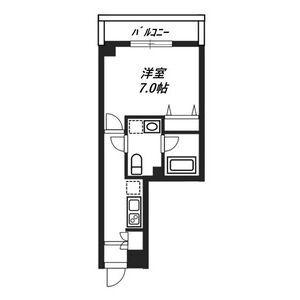 リヴシティ八王子(1K/4階)の間取り写真