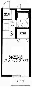 グランドール(1K/1階)の間取り写真