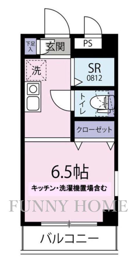 コーポYOU(ワンルーム/4階)の間取り写真
