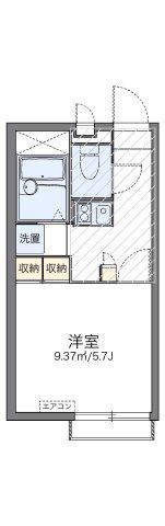 レオパレスベンデュール(1K/2階)の間取り写真