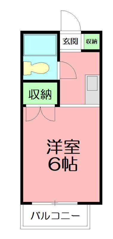 パークビル(ワンルーム/4階)の間取り写真