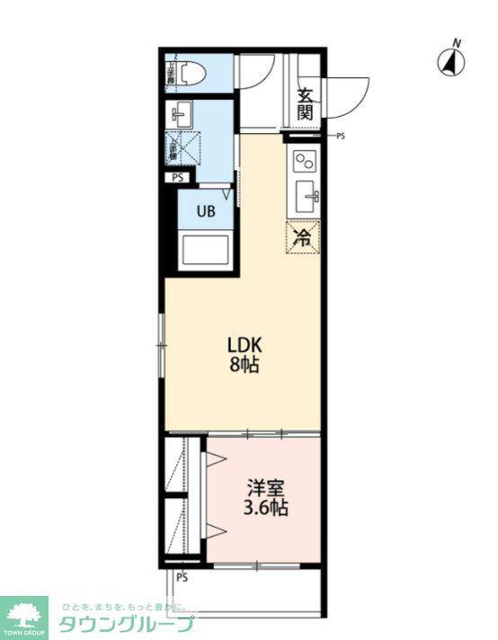 ROBOT HOME 西大宮VI(1LDK/2階)の間取り写真