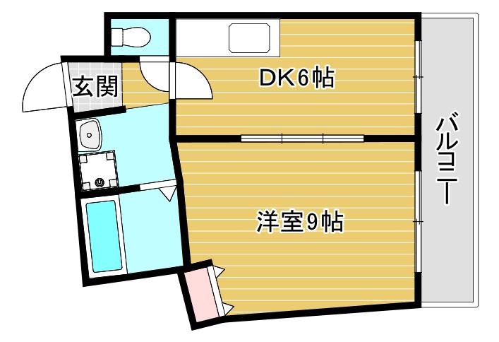 エムテック九条(1DK/3階)の間取り写真
