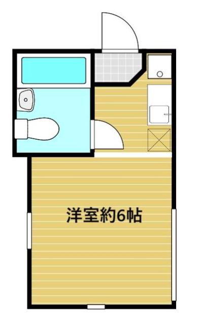 ウィング東小金井(ワンルーム/2階)の間取り写真