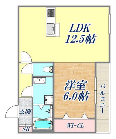 プチ ドルチェ(1LDK/3階)の間取り写真