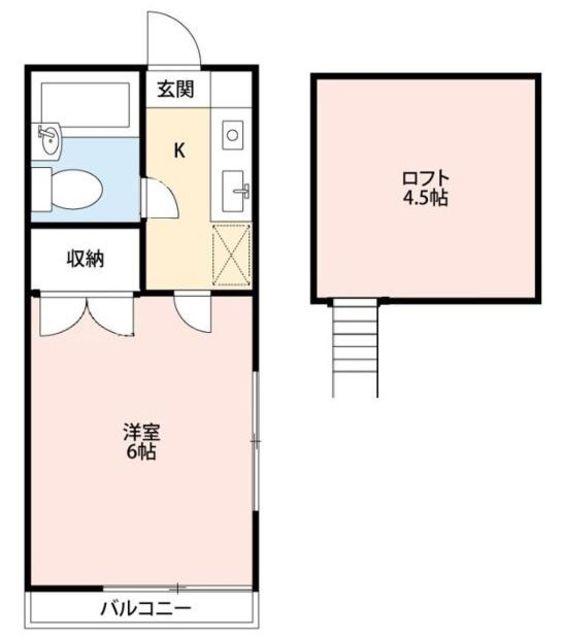 メゾン中尾第7A(ワンルーム/2階)の間取り写真