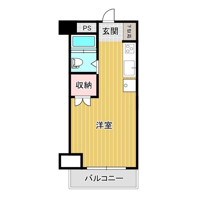 プランタンWADO(1K/3階)の間取り写真