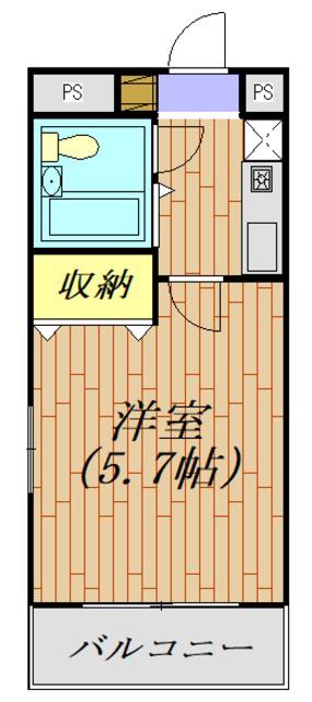 クリオ星川壱番館(1K/3階)の間取り写真