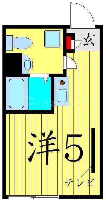 アーク東四つ木(ワンルーム/3階)の間取り写真