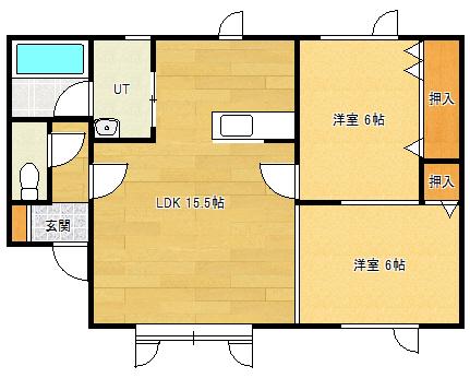 STREAM.AP(2LDK/1階)の間取り写真