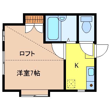 アネックス大町(1K/1階)の間取り写真