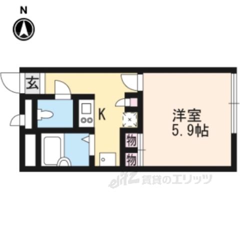 レオパレスヴィラージュ シバ(1K/1階)の間取り写真