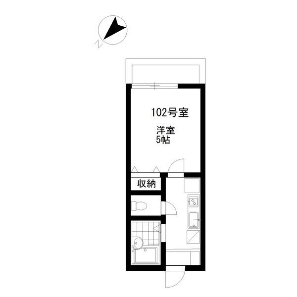 リヴェールO・G・A参番館(1K/1階)の間取り写真