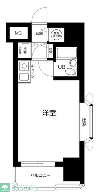 ハイネス要町(ワンルーム/7階)の間取り写真