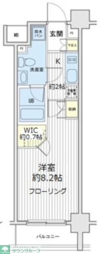 リエトコート向島(1K/5階)の間取り写真