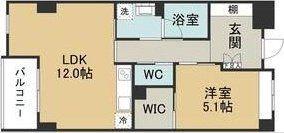 ベルヴィル宮町(1LDK/2階)の間取り写真