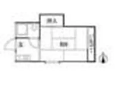 プライムローズトノイケ(1K/3階)の間取り写真