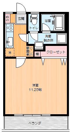 第2井上ビル(1K/2階)の間取り写真