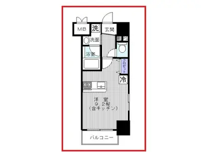 NST BUILDINGIII(ワンルーム/4階)の間取り写真