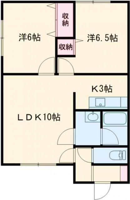 メゾン・ソラ(2LDK/2階)の間取り写真