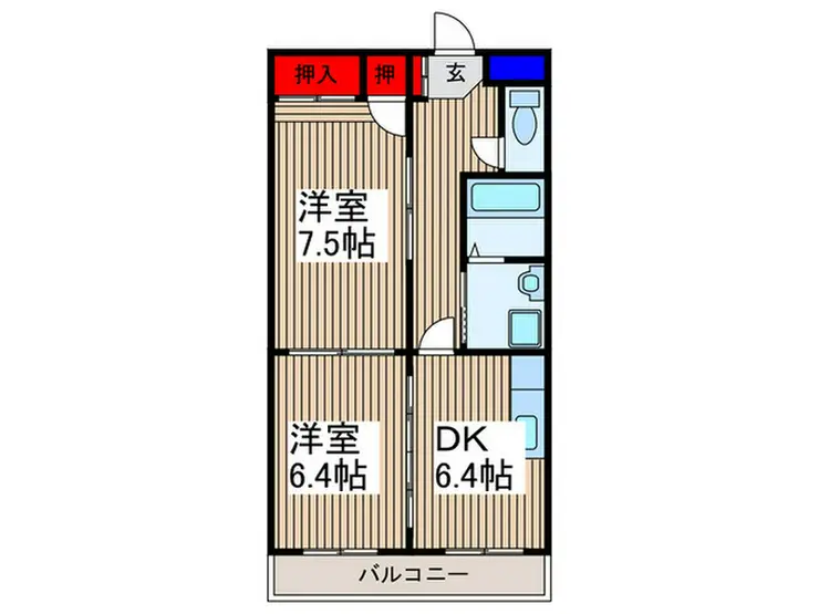 第11昭栄マンション 4階階 間取り