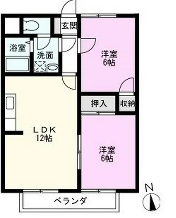 ローゼットマンション南 1階階 間取り