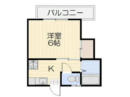 ブライトヒルズ(1K/2階)の間取り写真