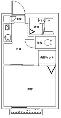 ケイ・アイコーポ(1K/1階)の間取り写真