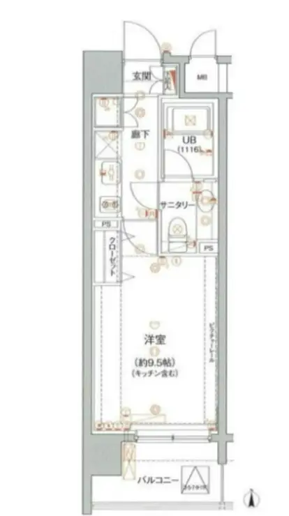 アクロス新宿 7階階 間取り