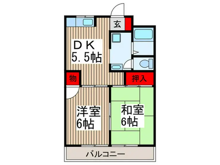 サンライズ小島 3階階 間取り