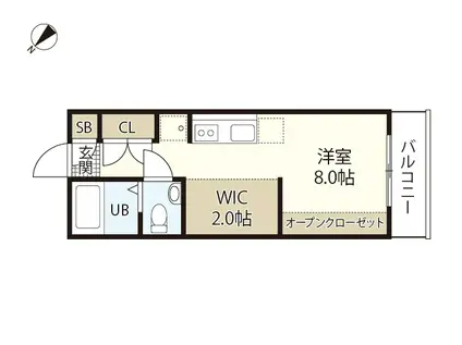 プリマヴェーラ大野ANNEX(ワンルーム/1階)の間取り写真