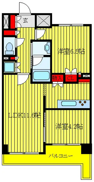 パークアクシス東十条 5階階 間取り