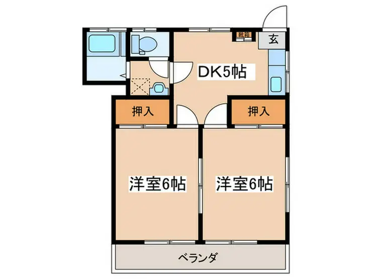 第三畑山コーポ 3階階 間取り