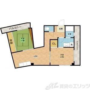北清水マンション(2LDK/3階)の間取り写真