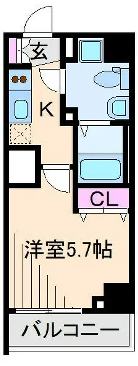 スパシエフルス綱島 4階階 間取り