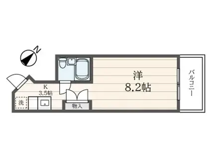 アルペジオ広尾(1K/3階)の間取り写真