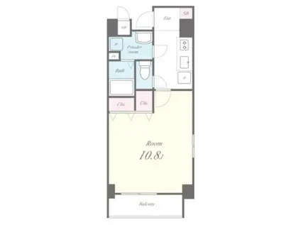 ブルーアース品川(1K/7階)の間取り写真