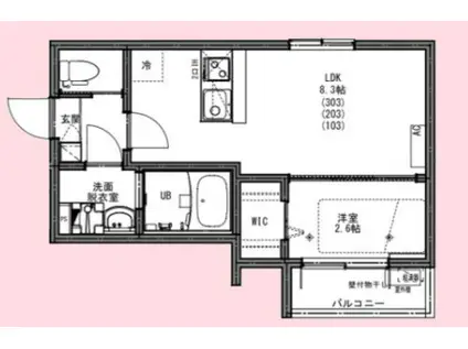 KEIAI RESIDENCE 東大宮II(1LDK/1階)の間取り写真